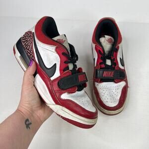 Nike Air Jordan Legacy 312 Low Sneakers Shoes CD9054 White Gym Red Boys 5.5Y